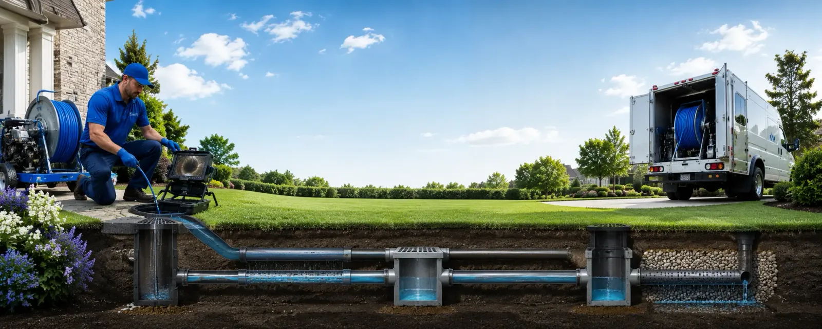 Outdoor drain cleaning information for Walthill, NE